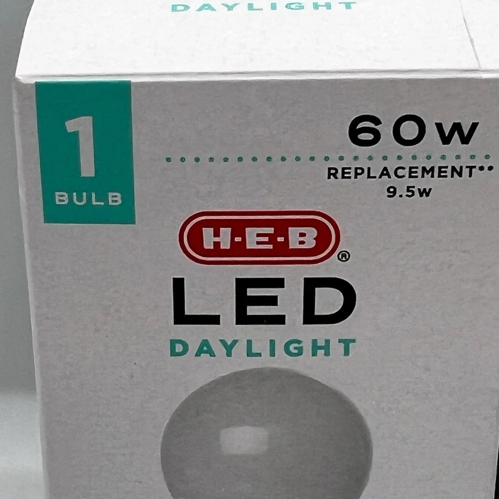 HEB  60W Daylight LED,, 810 Lumens, Dimmable Connection 2 Pack Light Bulbs 2 Pin
